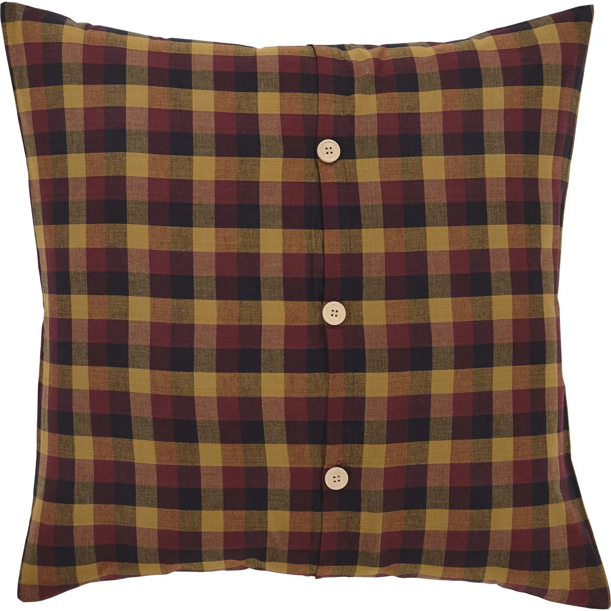 Heritage Farms Primitive Check Fabric Euro Sham 26x26