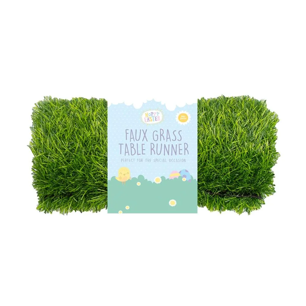 Hoppy Easter Faux Grass Table Runner | 90 x 30cm