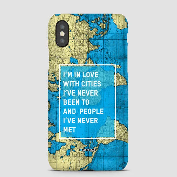 I'm in love with cities - Phone Case