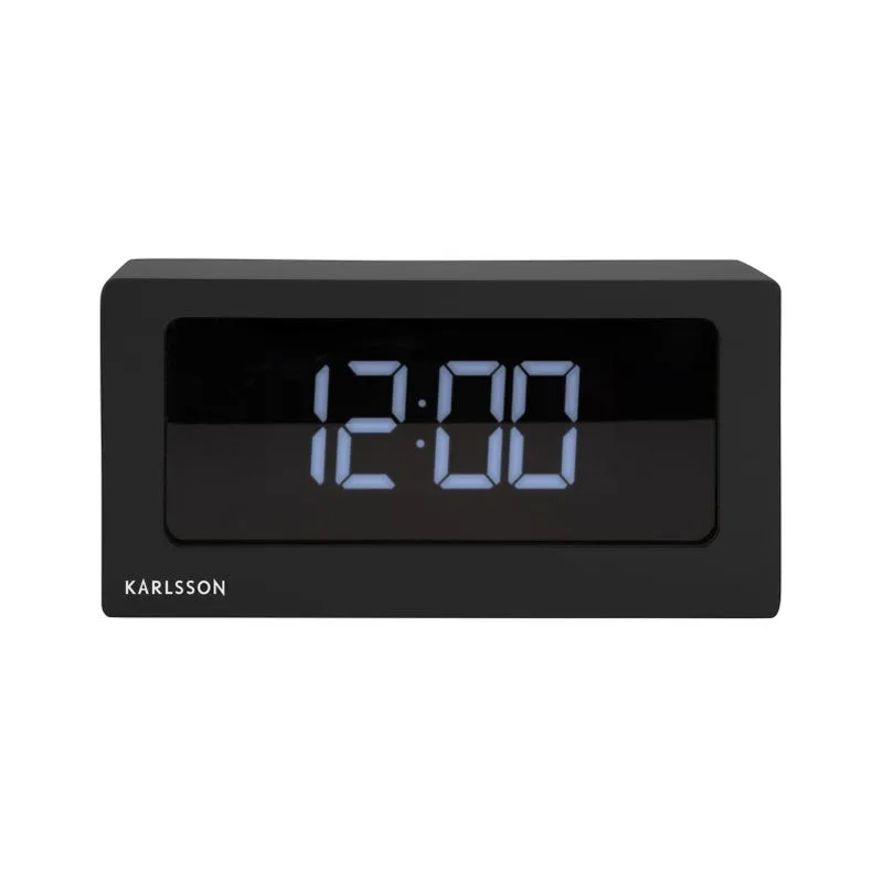 Large Boxed LED Table / Alarm Clock - Black