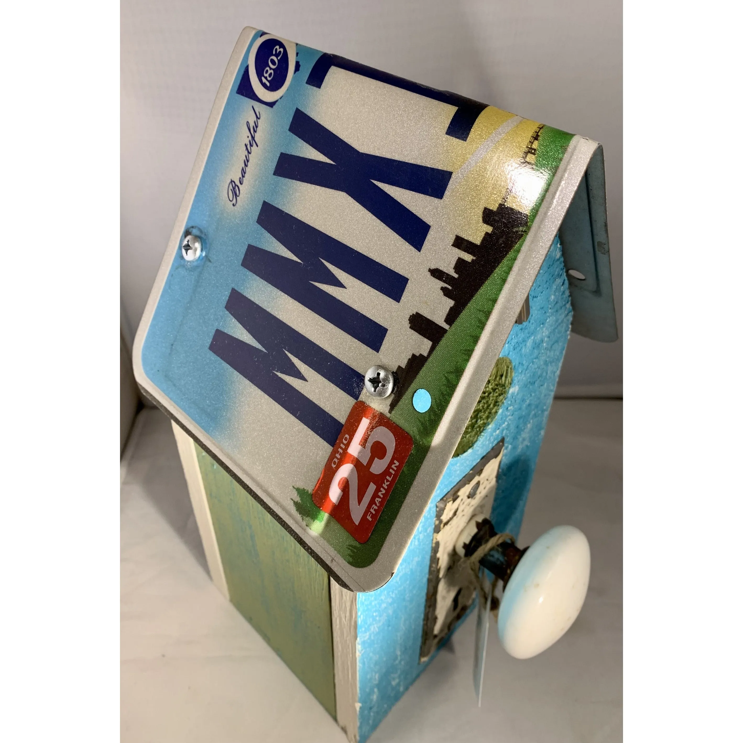 License Plate Birdhouses