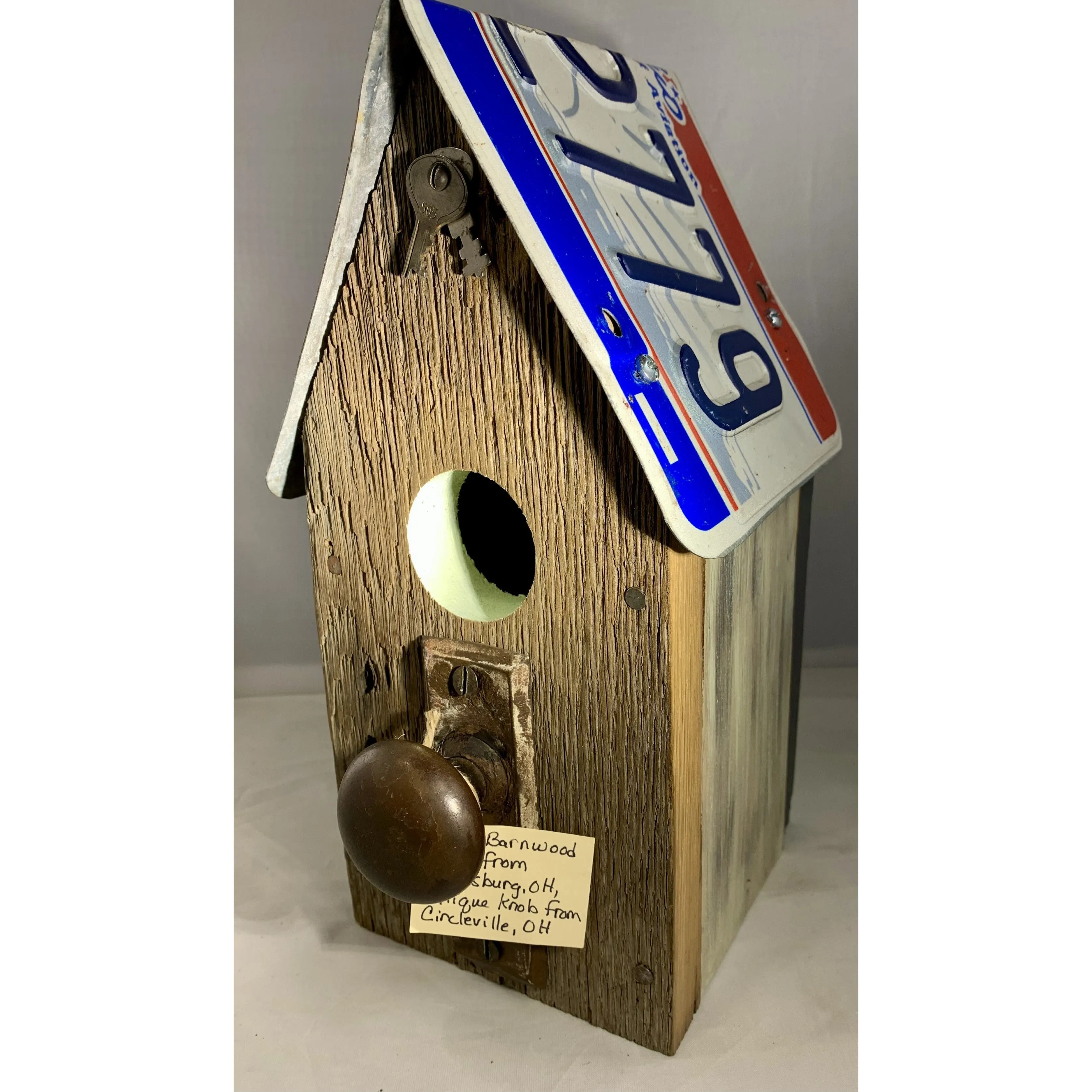 License Plate Birdhouses