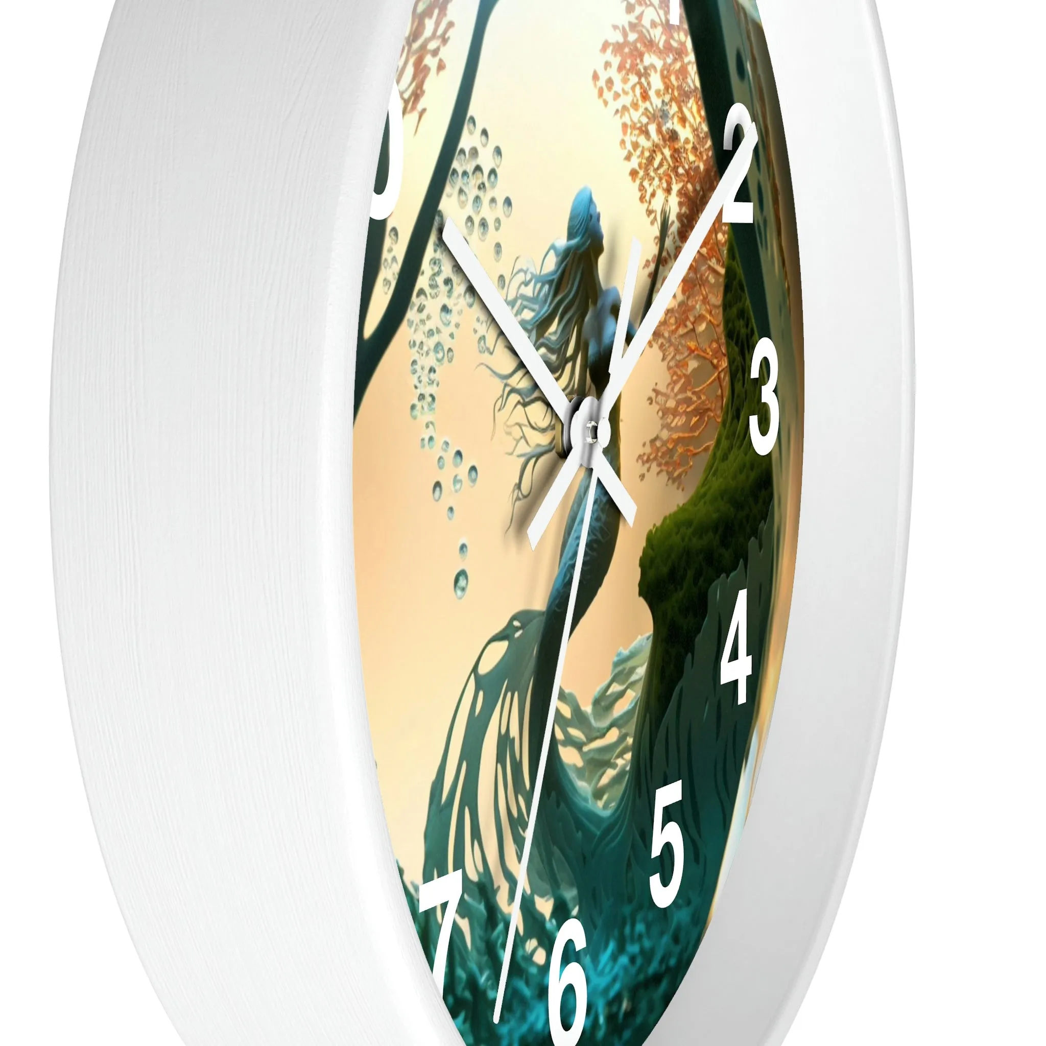 Mermaid Wall Clock w/ numbers