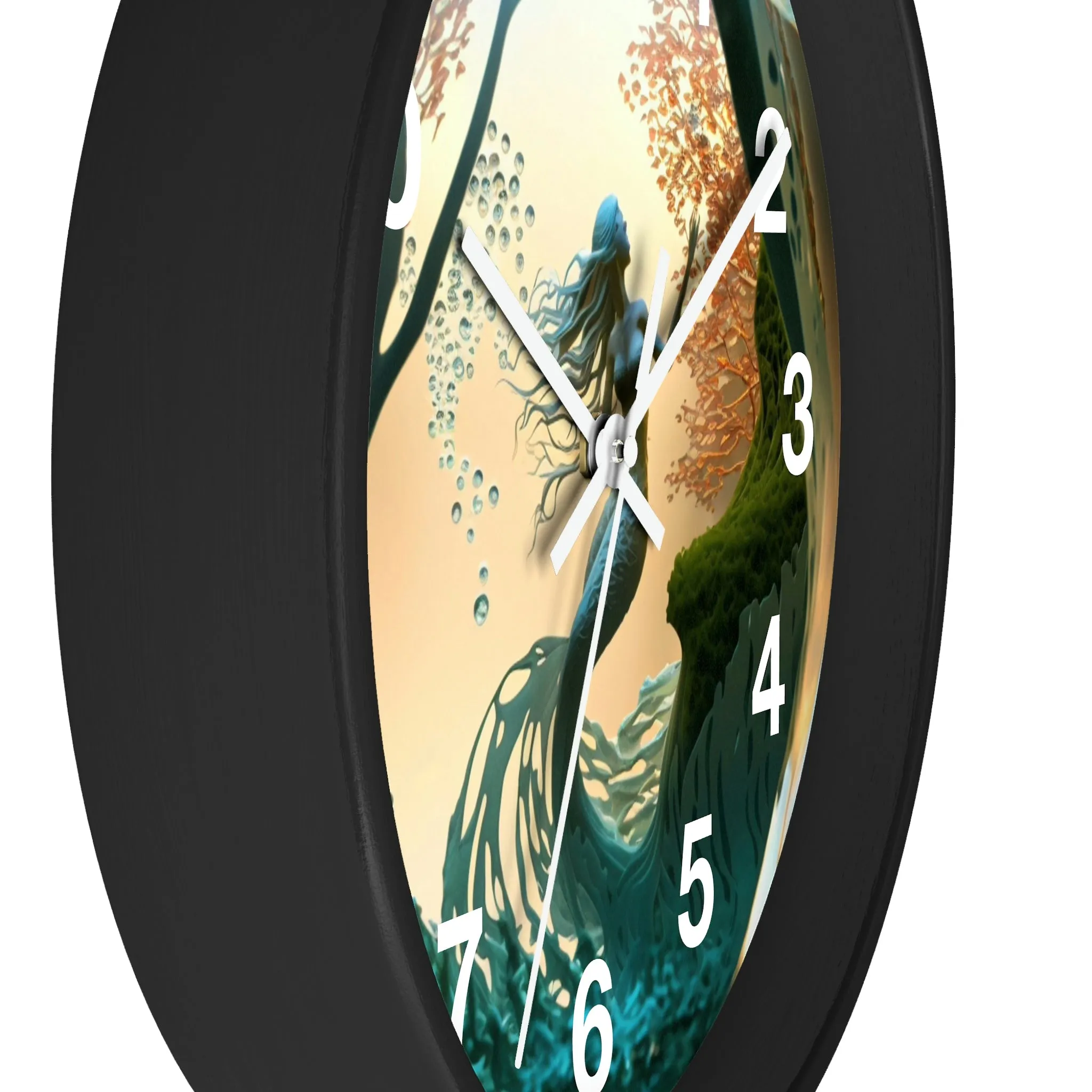 Mermaid Wall Clock w/ numbers