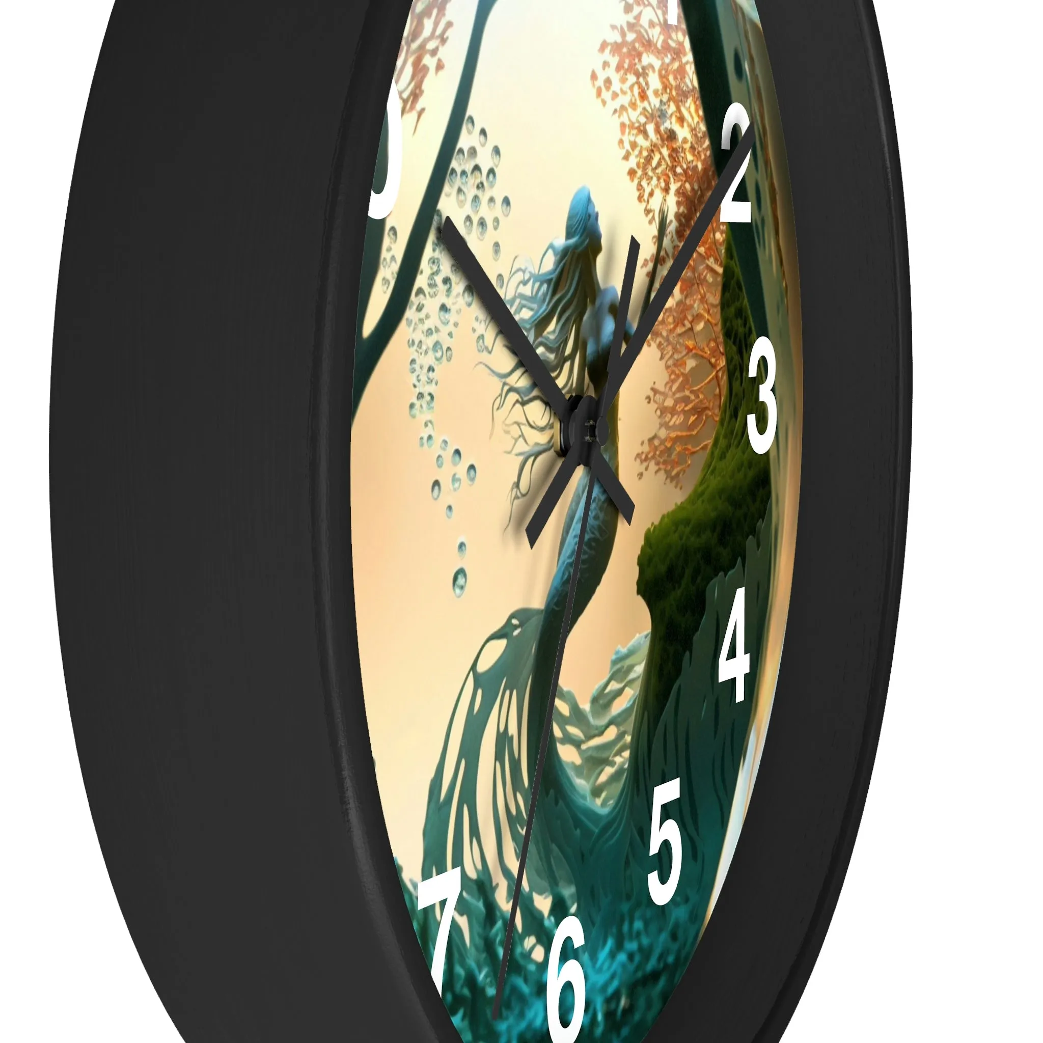 Mermaid Wall Clock w/ numbers