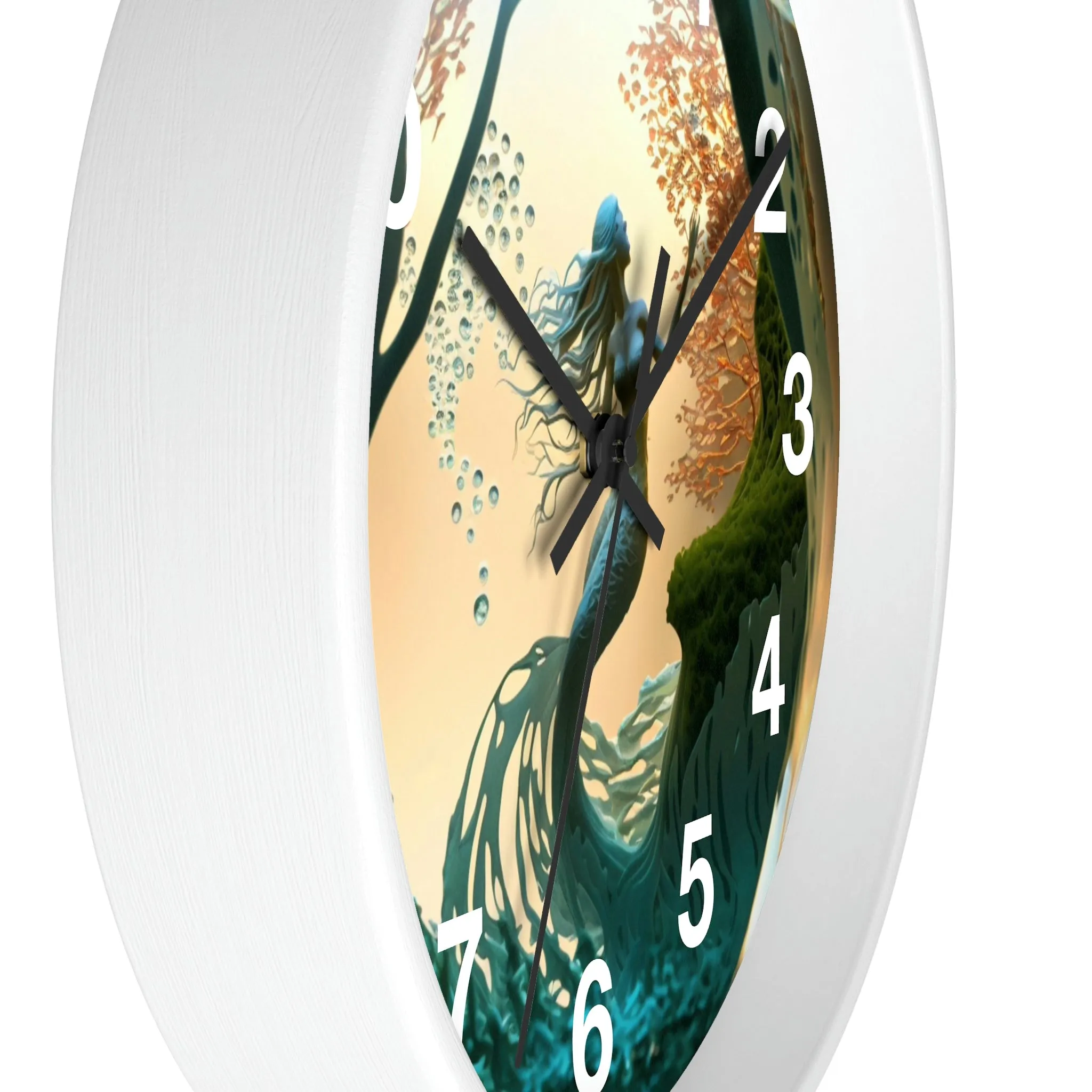 Mermaid Wall Clock w/ numbers