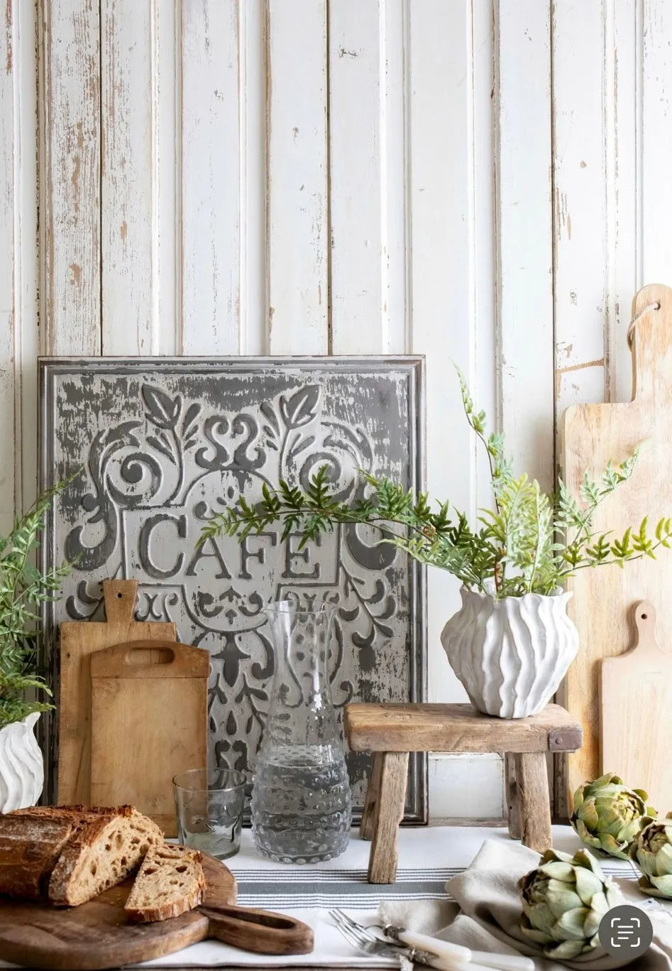 Metal 'Cafe' Wall plaque