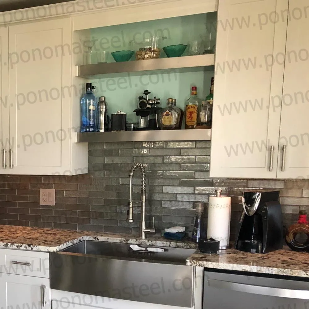 Metal shelves 37"- 42" (cm. 94-107) made-to-order Ponoma®