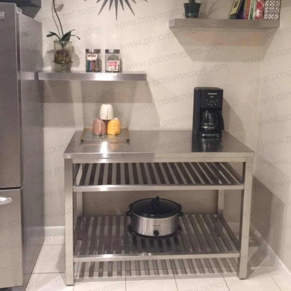 Metal shelves 37"- 42" (cm. 94-107) made-to-order Ponoma®