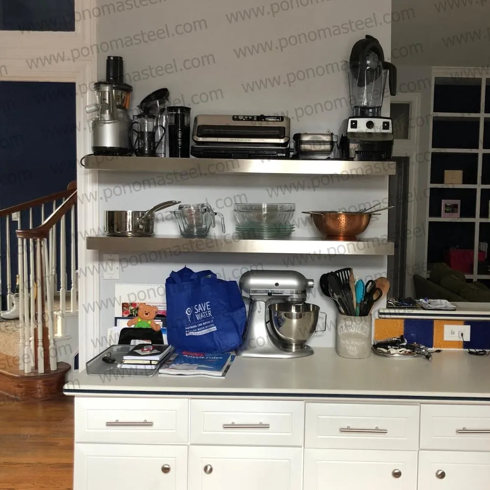 Metal shelves 48"- 52" (cm. 122 - 132) made-to-order Ponoma®