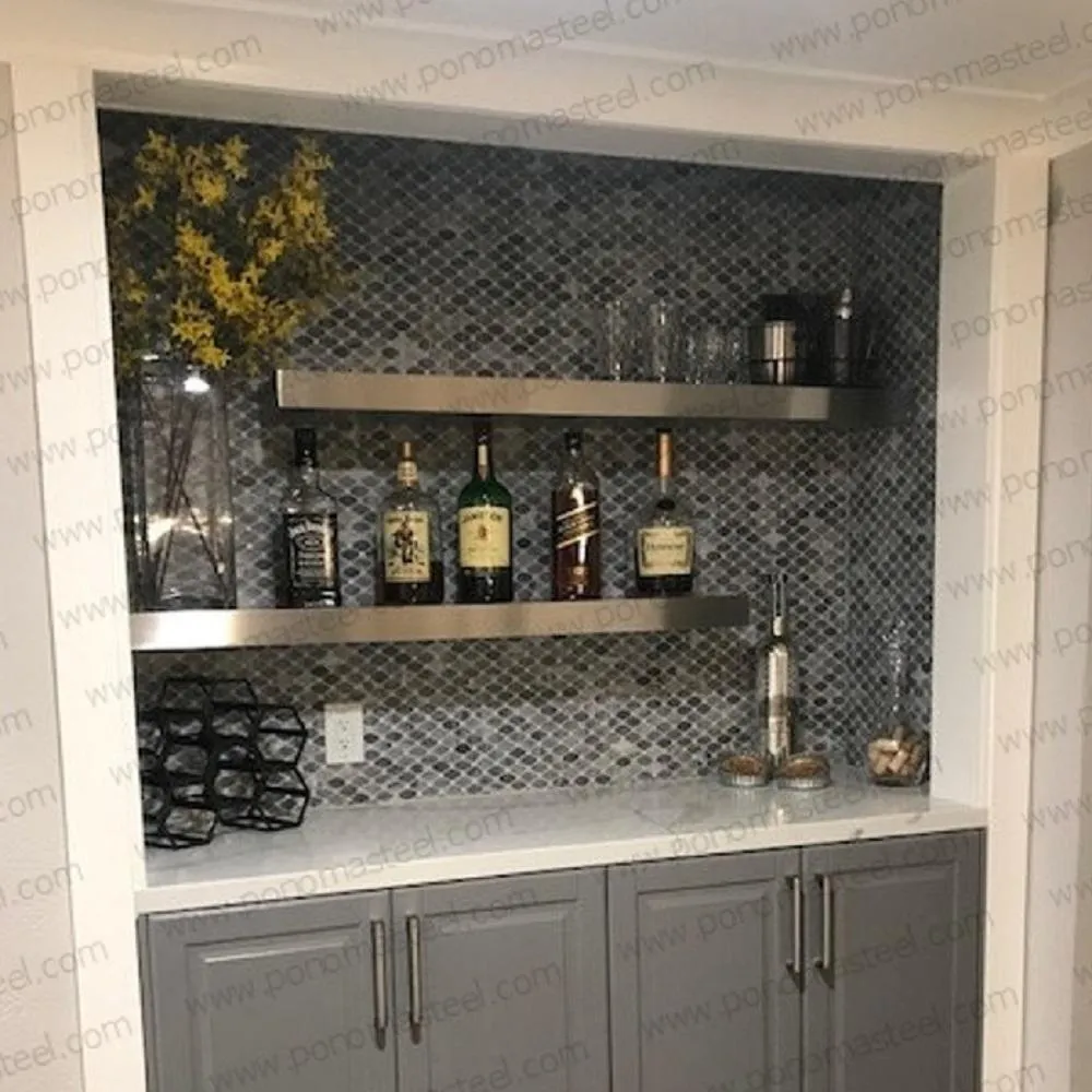 Metal shelves 48"- 52" (cm. 122 - 132) made-to-order Ponoma®