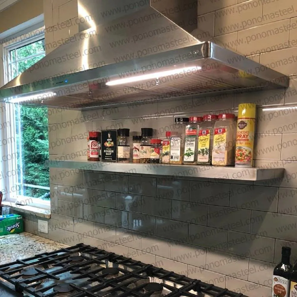 Metal shelves 48"- 52" (cm. 122 - 132) made-to-order Ponoma®