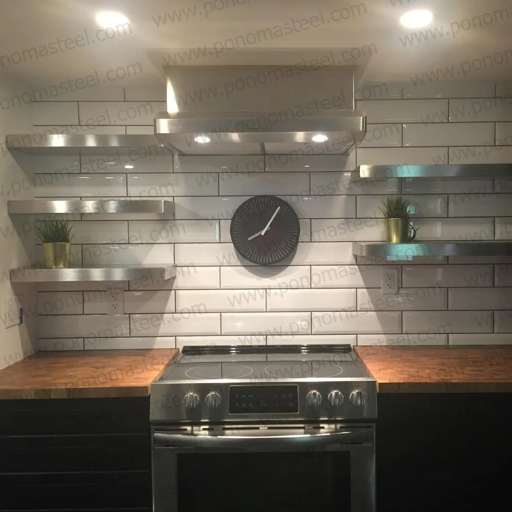 Metal shelves 48"- 52" (cm. 122 - 132) made-to-order Ponoma®