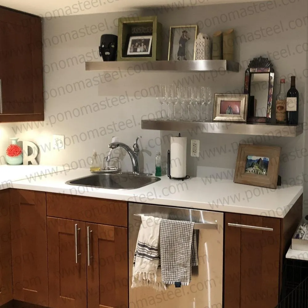 Metal shelves 48"- 52" (cm. 122 - 132) made-to-order Ponoma®
