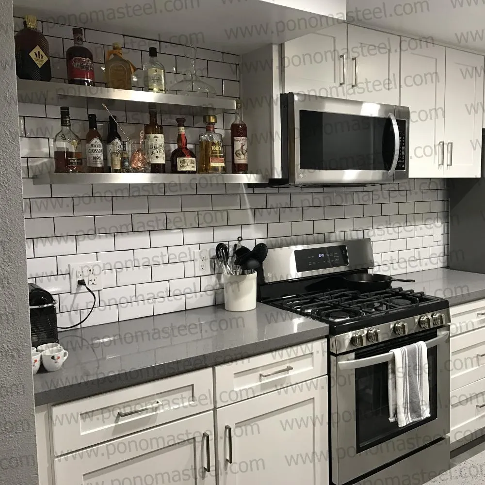Metal shelves 48"- 52" (cm. 122 - 132) made-to-order Ponoma®
