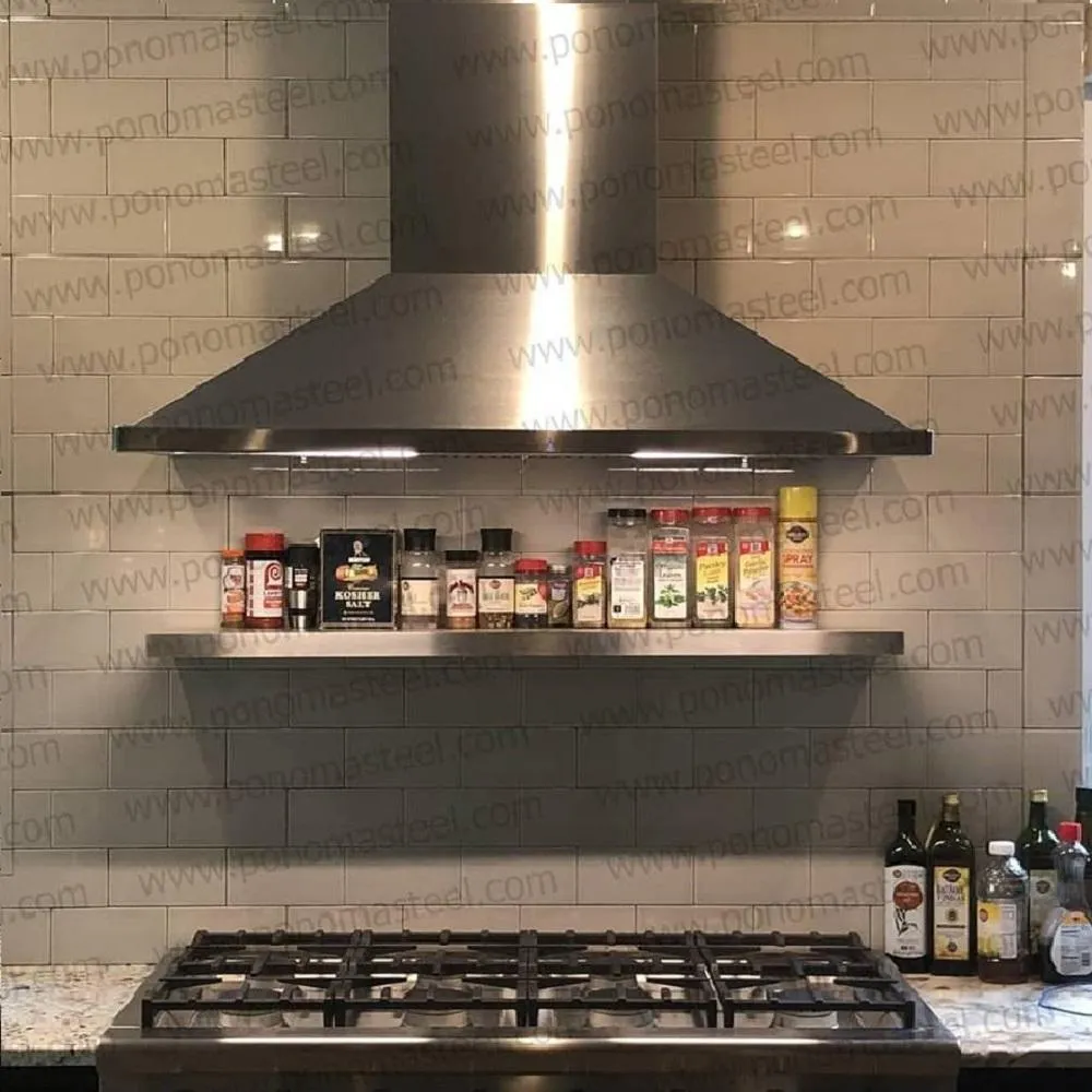Metal shelves 48"- 52" (cm. 122 - 132) made-to-order Ponoma®
