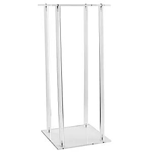 Modern Acrylic Clear Flower Stand Table Centerpiece 23.5" Height