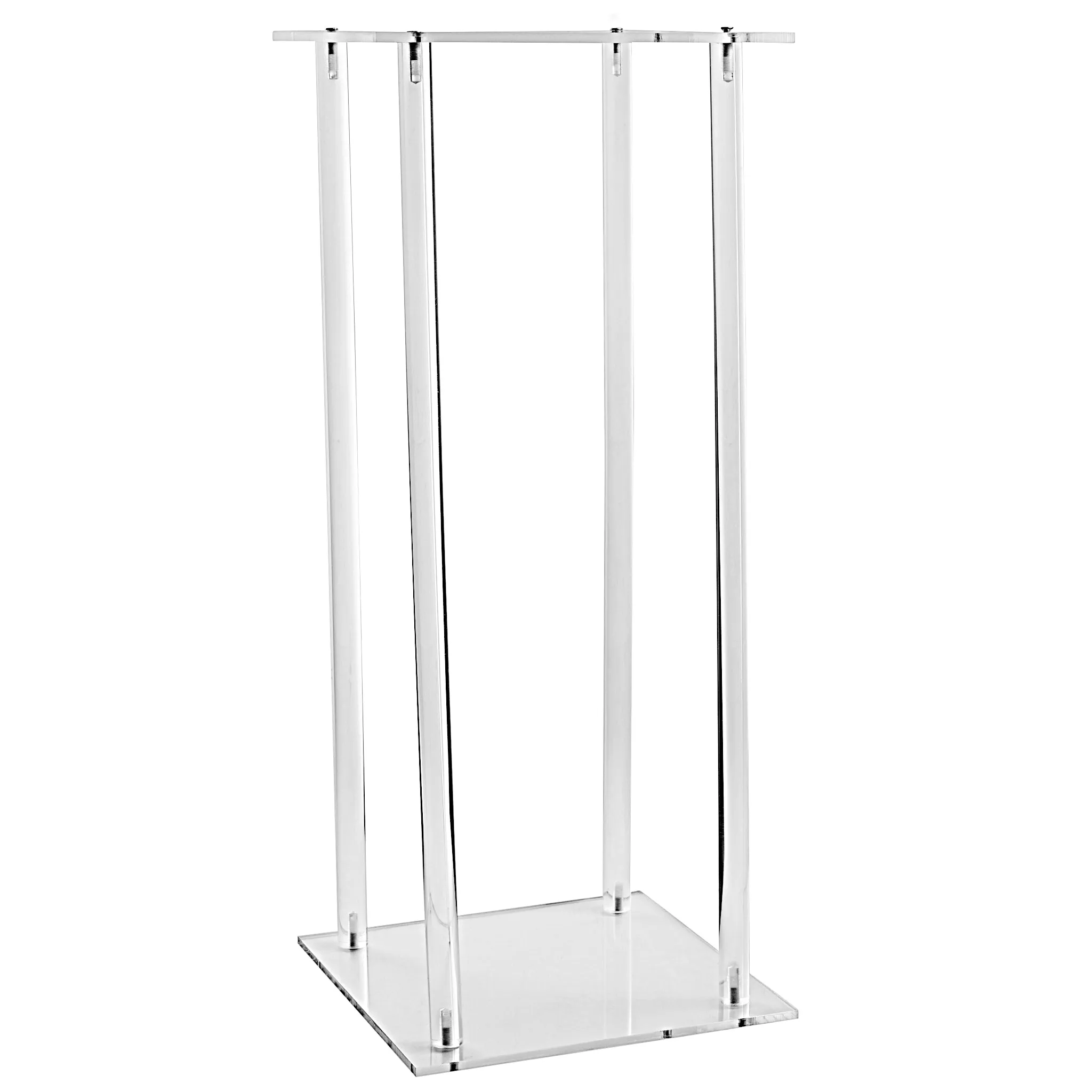 Modern Acrylic Clear Flower Stand Table Centerpiece 23.5" Height