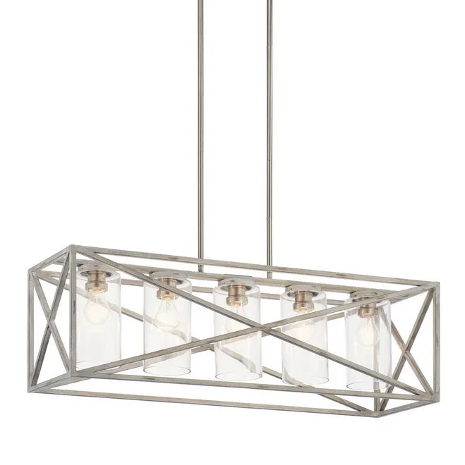 Moorgate 36 in. 5 Lights Pendant Light White finish