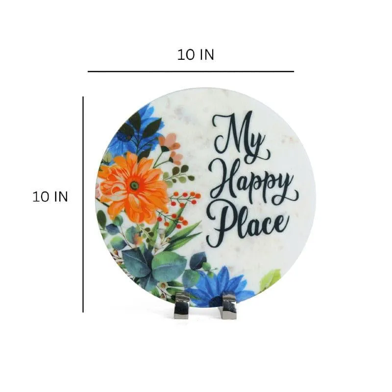 My Happy Place Floral Table Accent