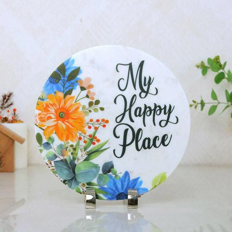 My Happy Place Floral Table Accent