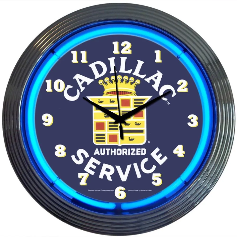 Neonetics CADILLAC SERVICE NEON CLOCK
