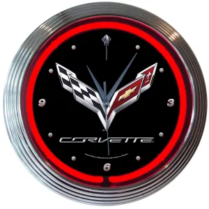 Neonetics CORVETTE C7 NEON CLOCK