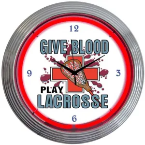 Neonetics LACROSSE NEON CLOCK