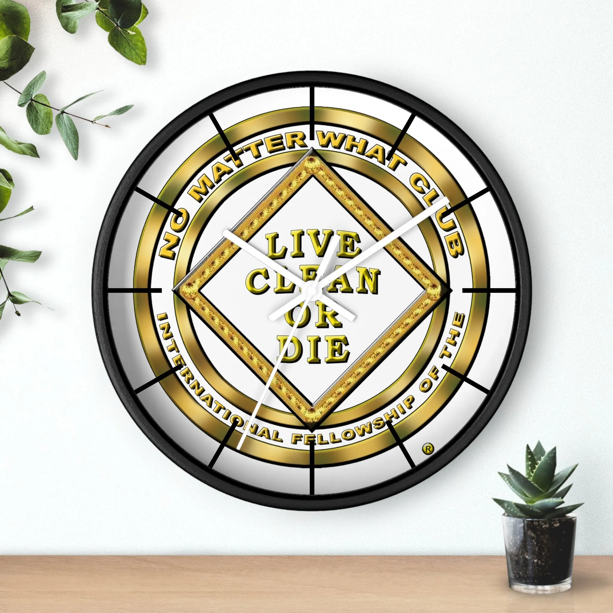 No Matter What Gold Wall clock