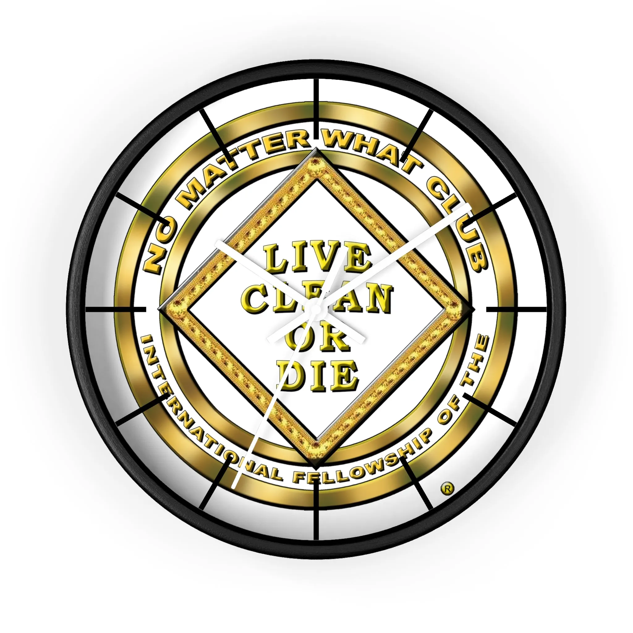 No Matter What Gold Wall clock