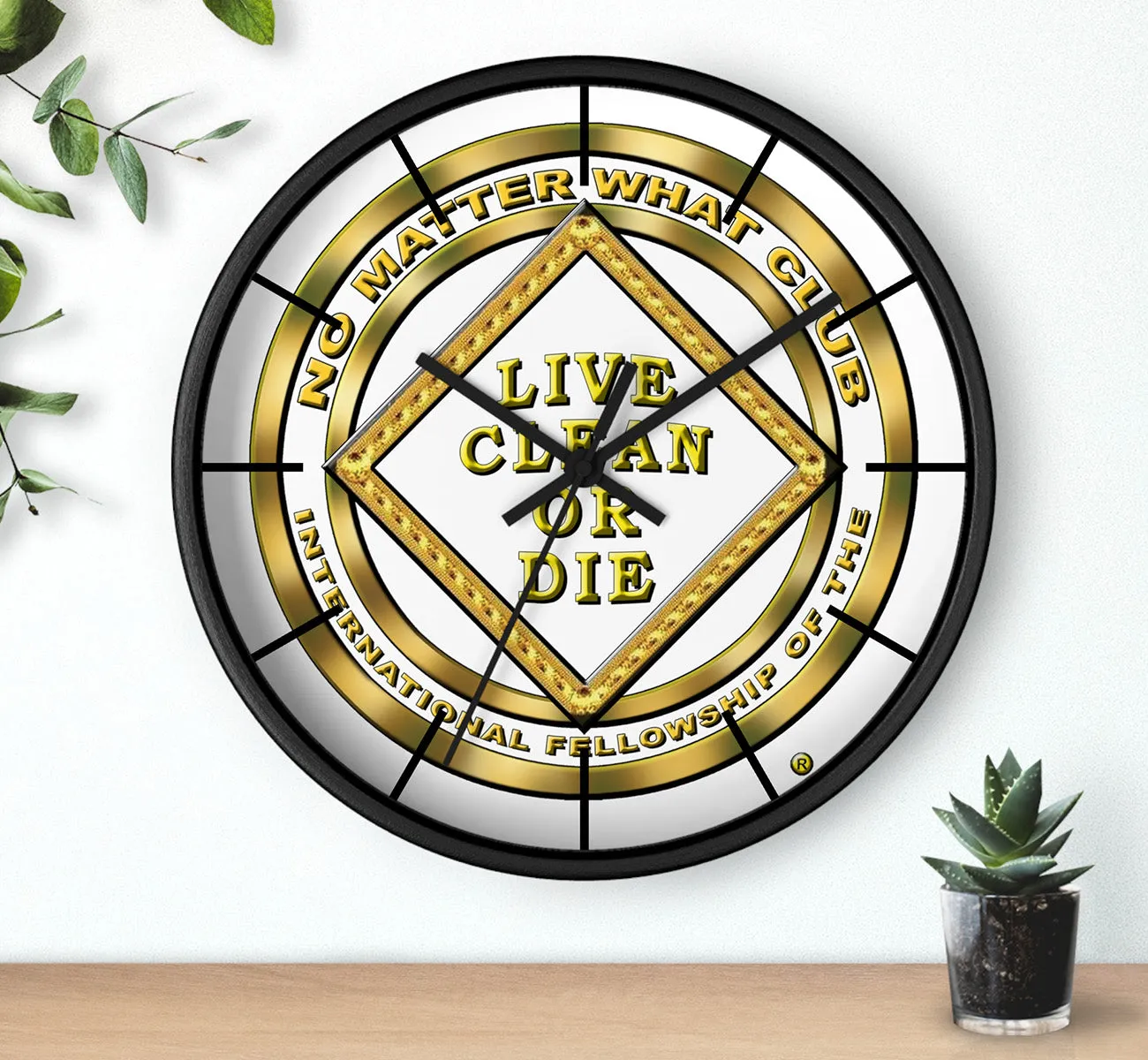 No Matter What Gold Wall clock