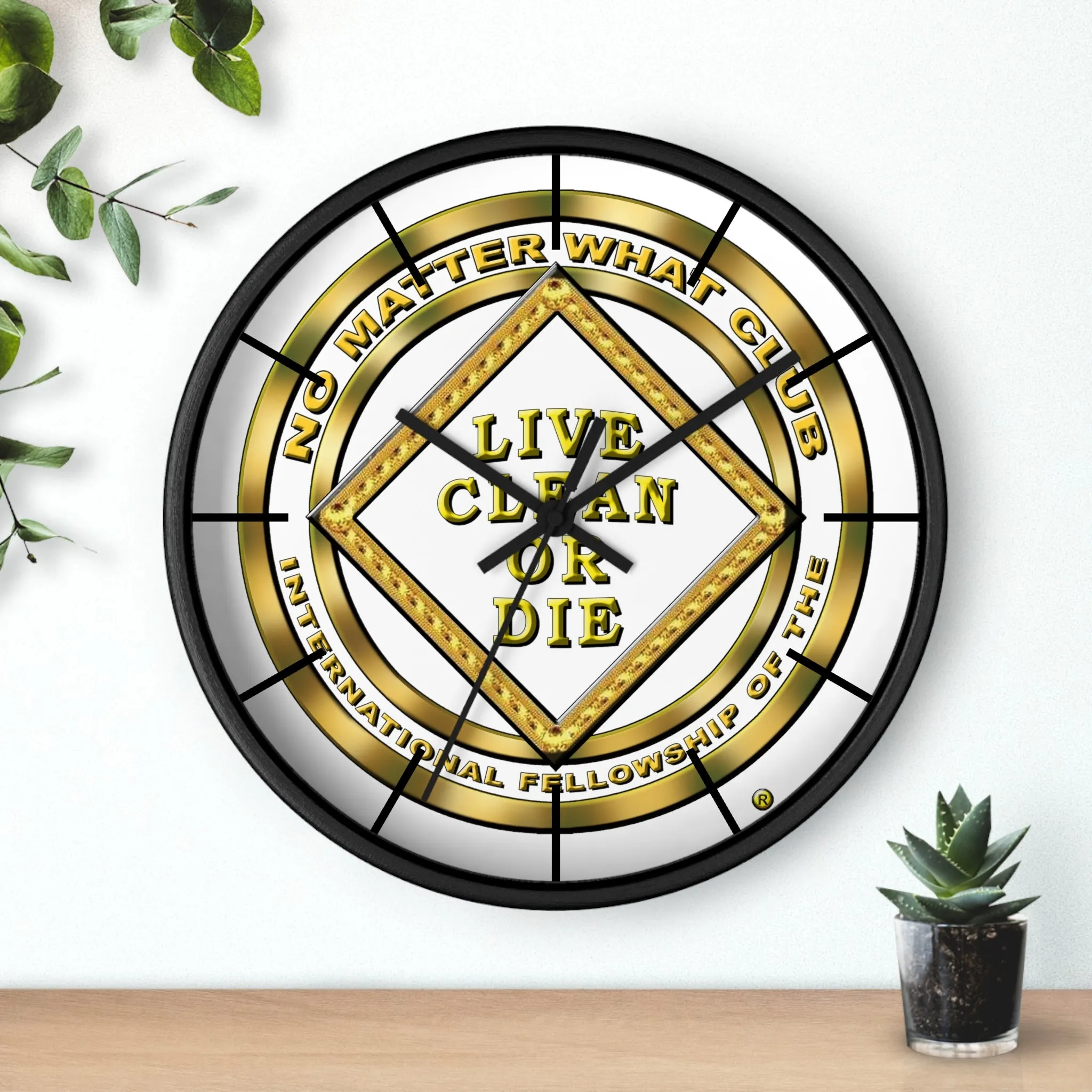 No Matter What Gold Wall clock
