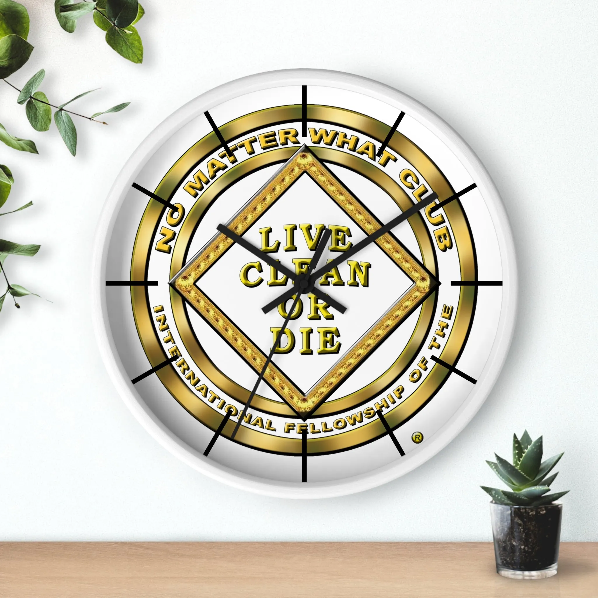 No Matter What Gold Wall clock