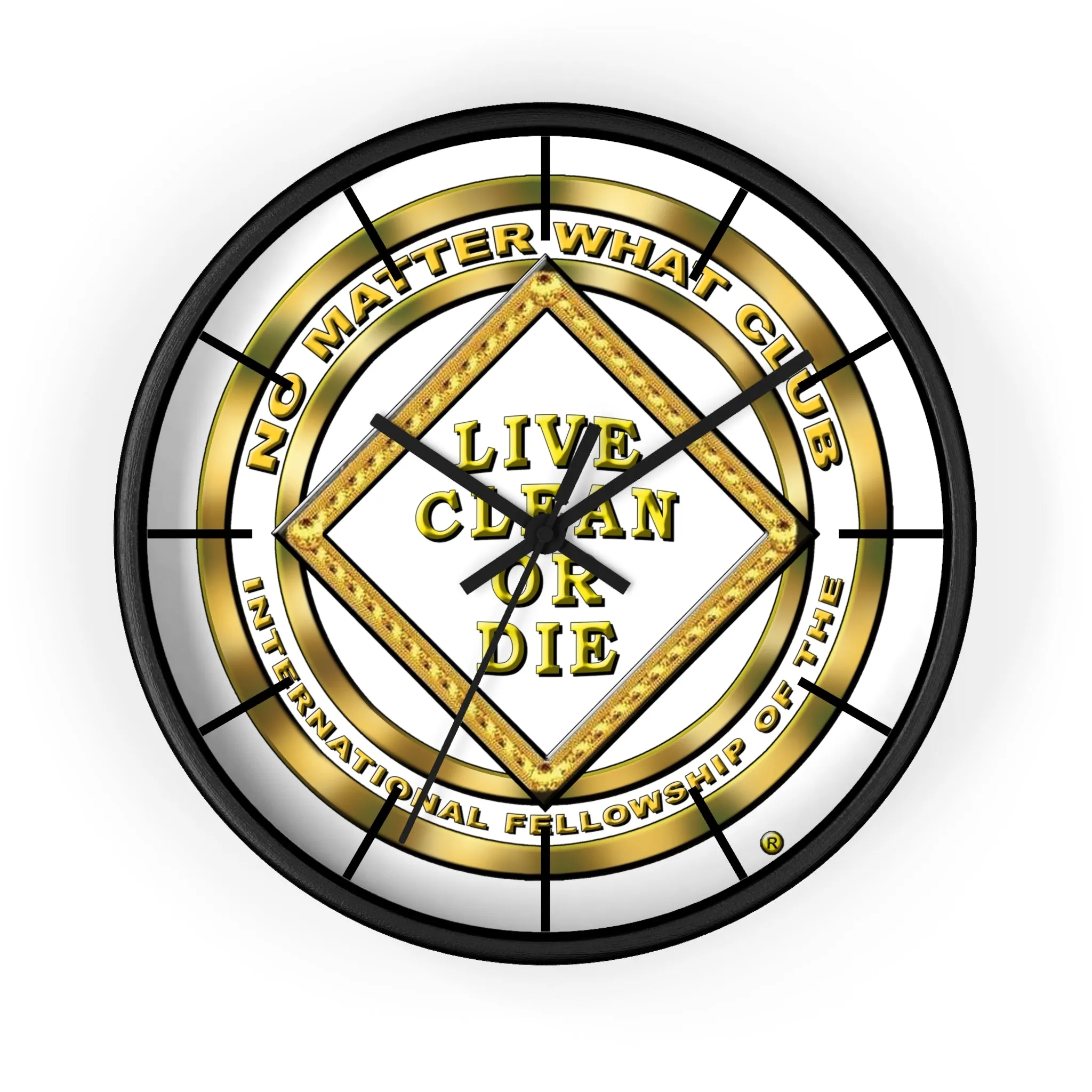 No Matter What Gold Wall clock