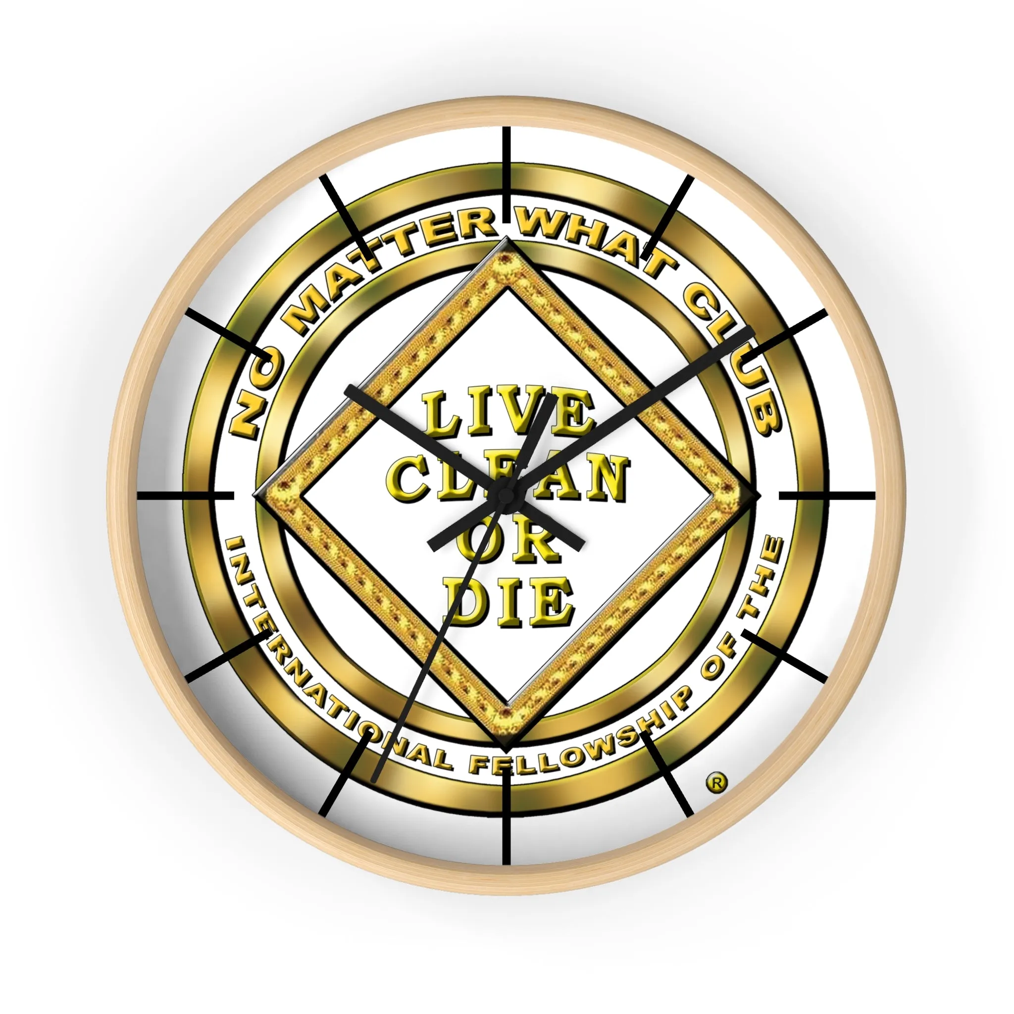 No Matter What Gold Wall clock