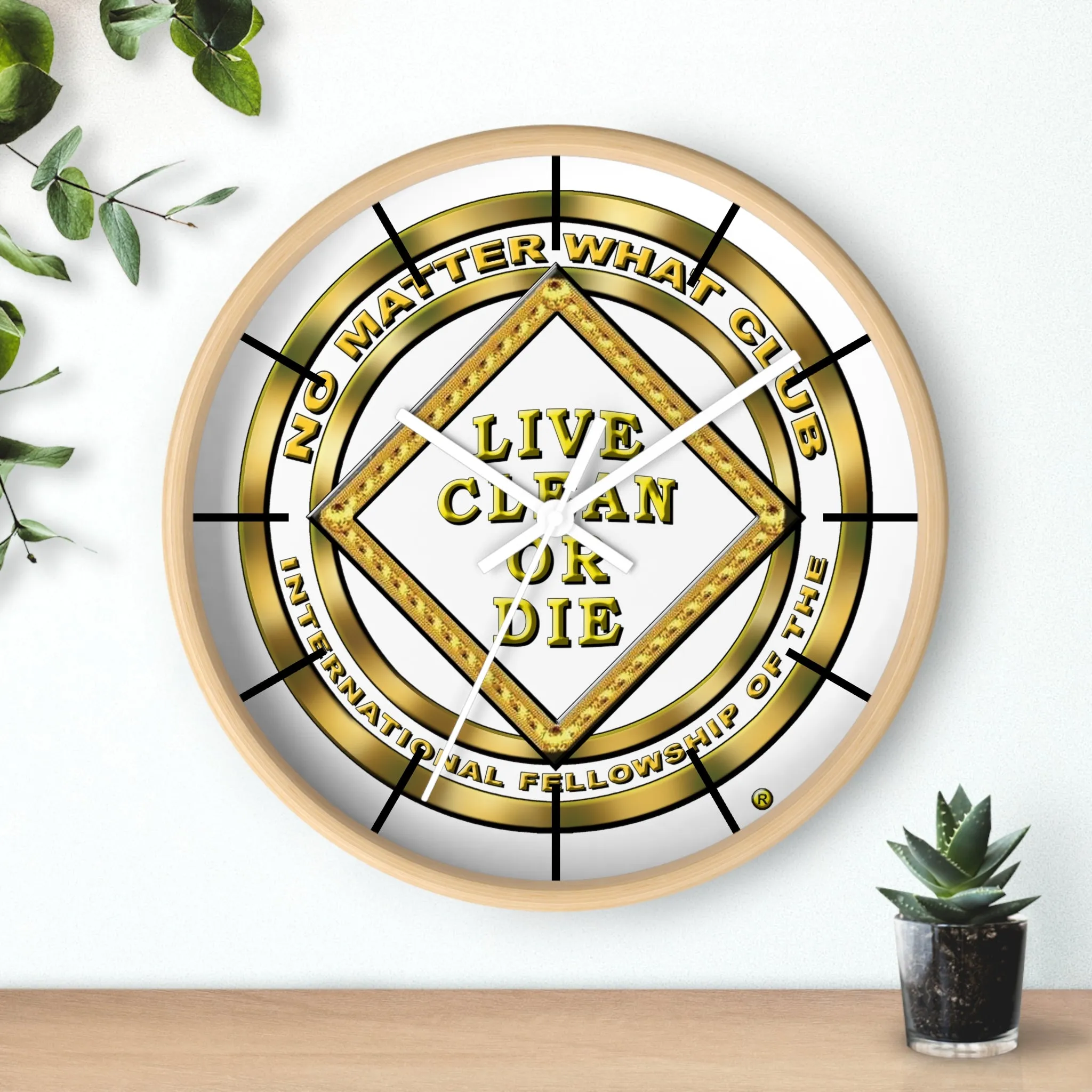 No Matter What Gold Wall clock