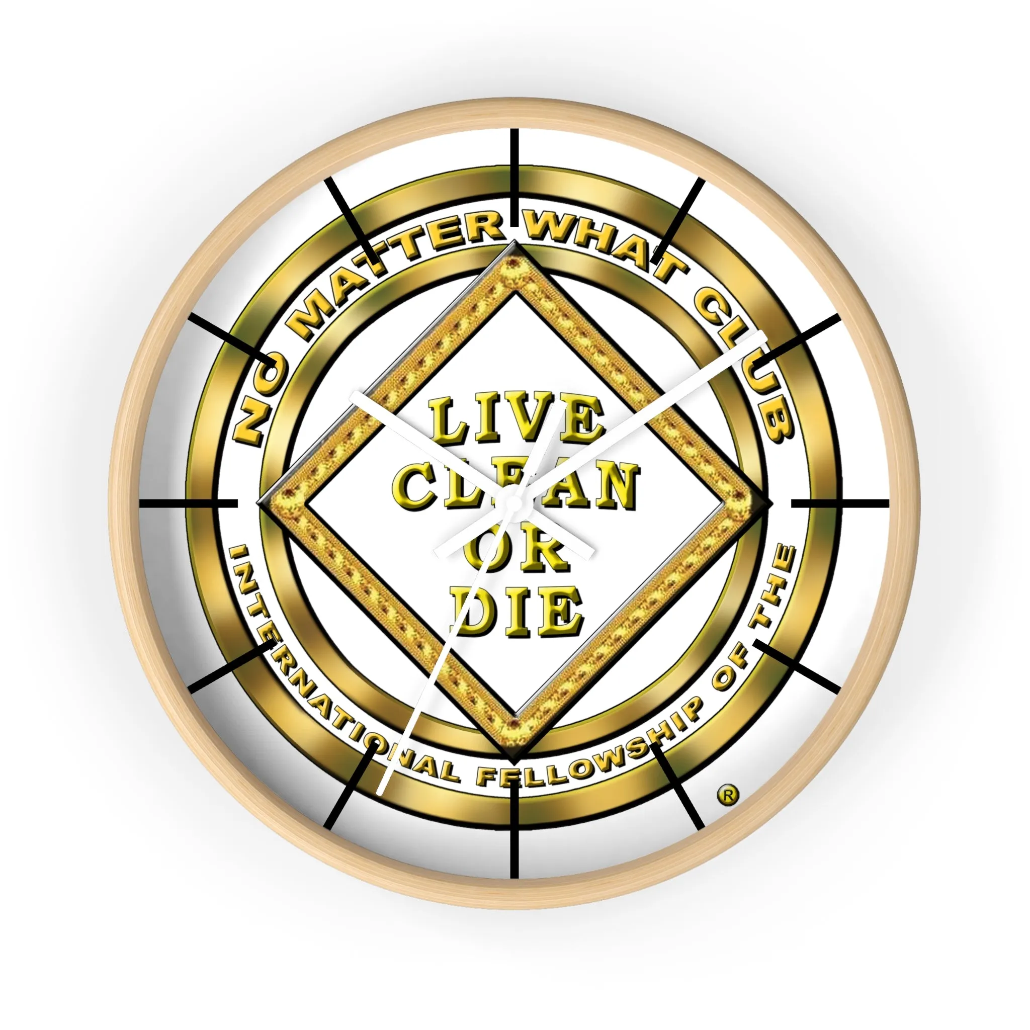 No Matter What Gold Wall clock