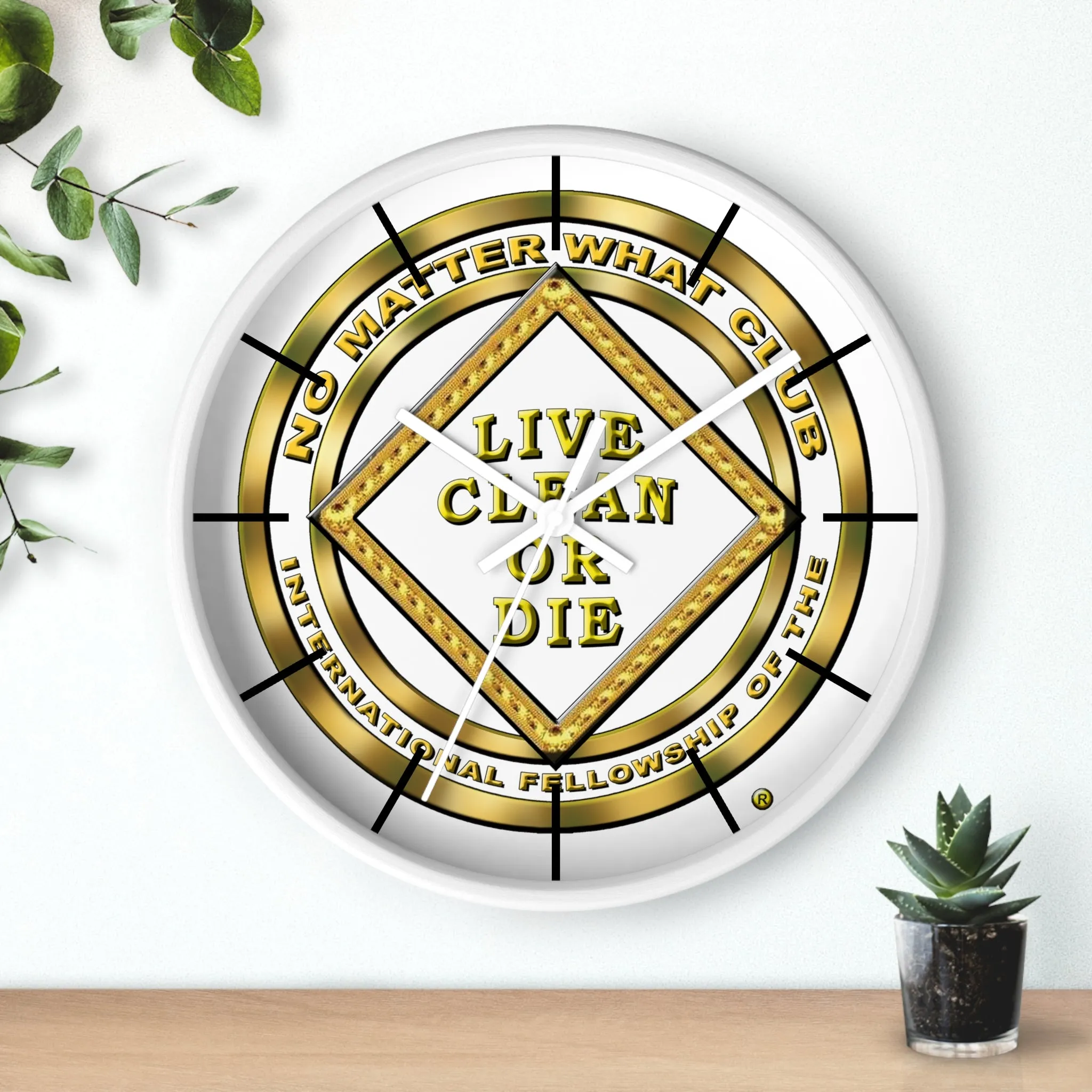 No Matter What Gold Wall clock