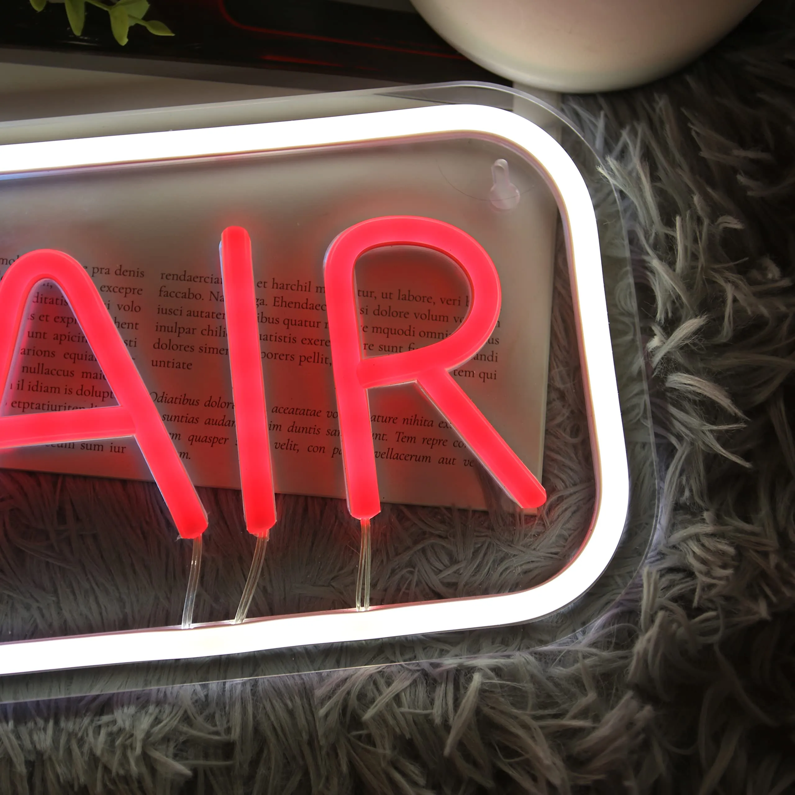 ON AIR Neon Sign LED Lights Signs Decorative Bright Night Light for Radio Television Video Podcast Party Wall Bedroom Club16''*6'' inch with 5V ON/OFF USB 2M Cable (Multi)