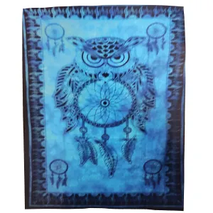 Owl Dreamcatcher Tapestry