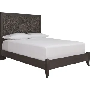 Paxberry 3 Piece Queen Panel Bed - Black
