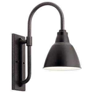 Pellinord 8 in. Outdoor Wall Light Black Finish