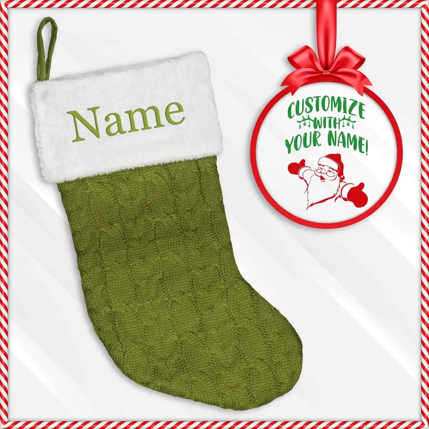 Personalized Embroidered Christmas Stocking Personalized