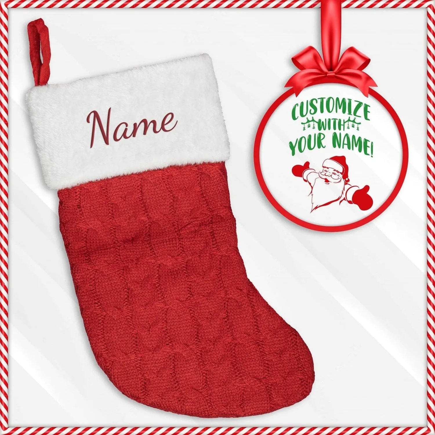 Personalized Embroidered Christmas Stocking Personalized