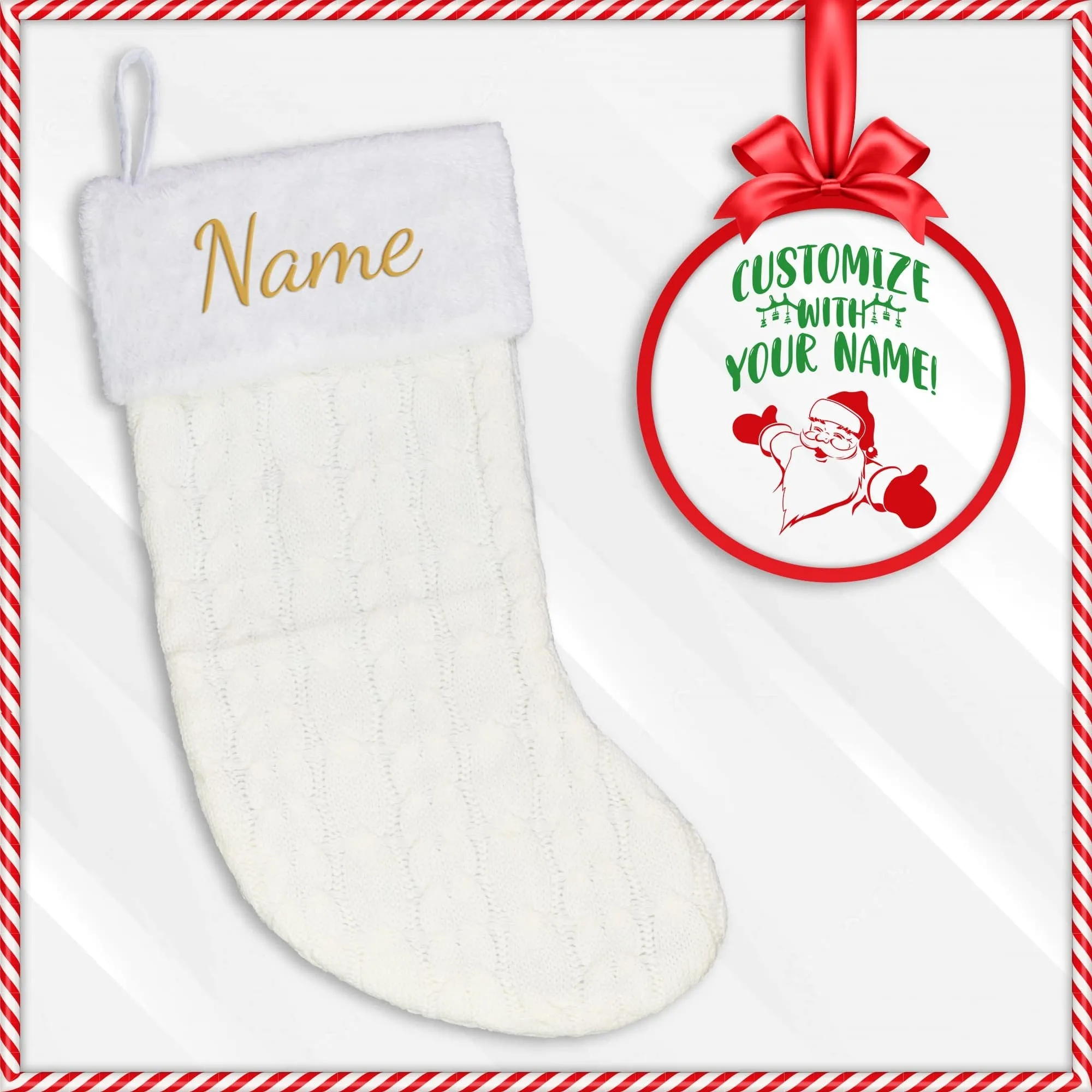 Personalized Embroidered Christmas Stocking Personalized