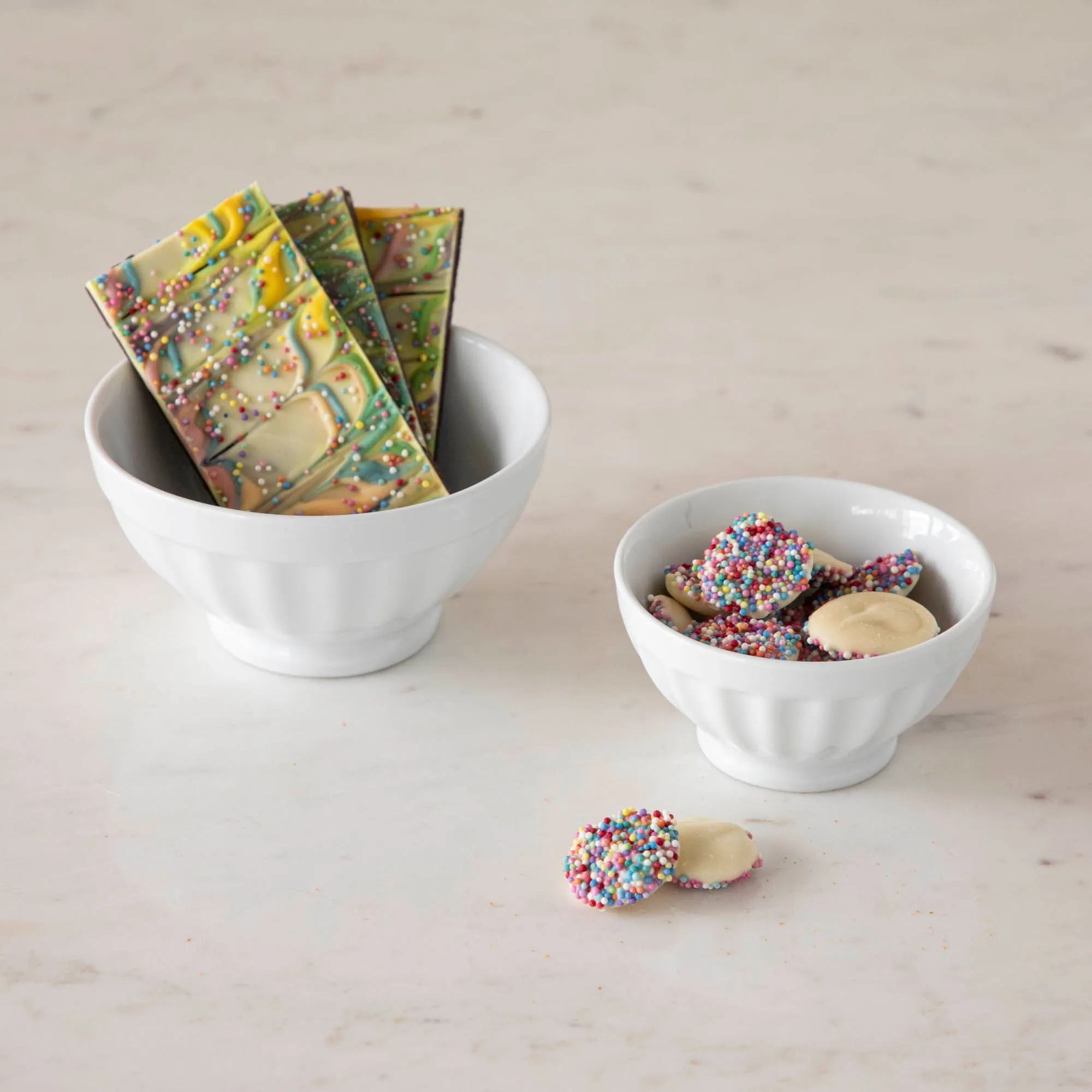 Porcelain Fluted Bowls