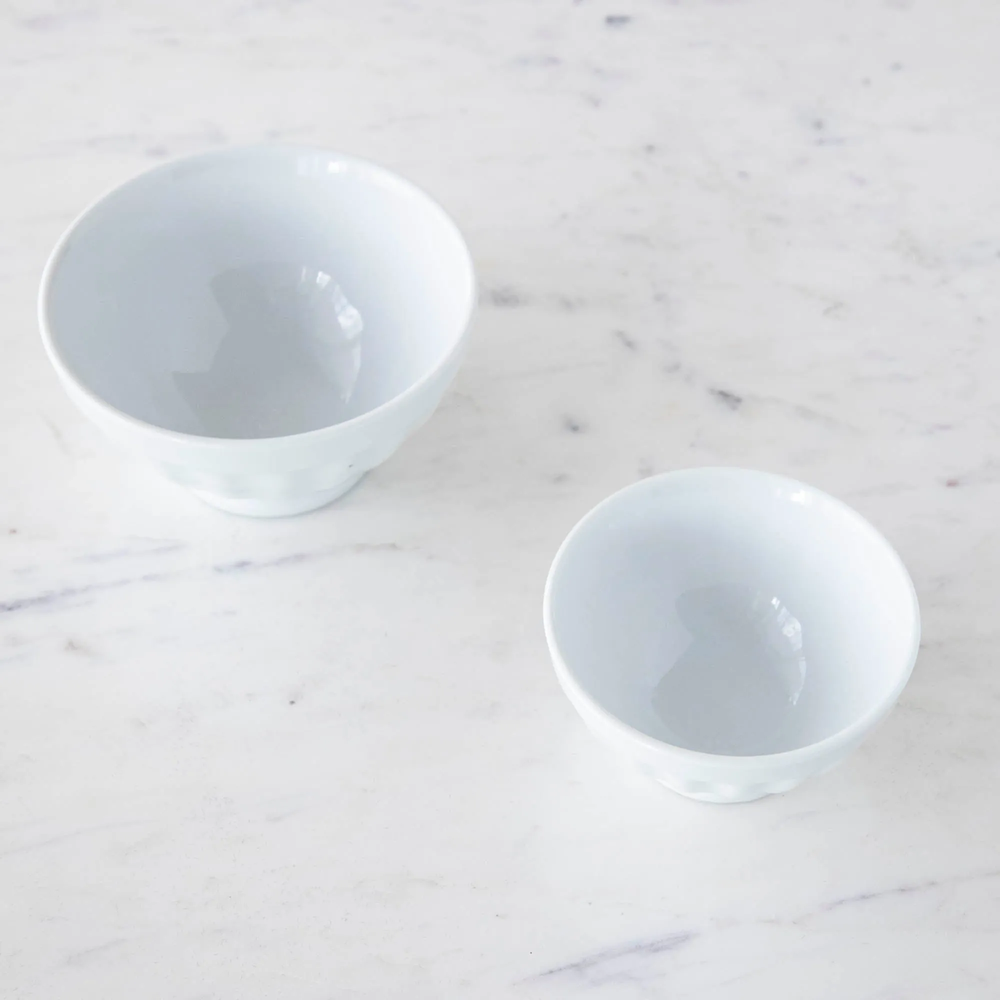 Porcelain Fluted Bowls