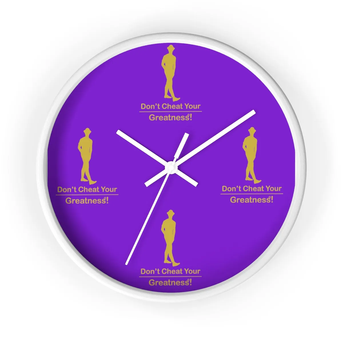 Purple & Gold Wall clock