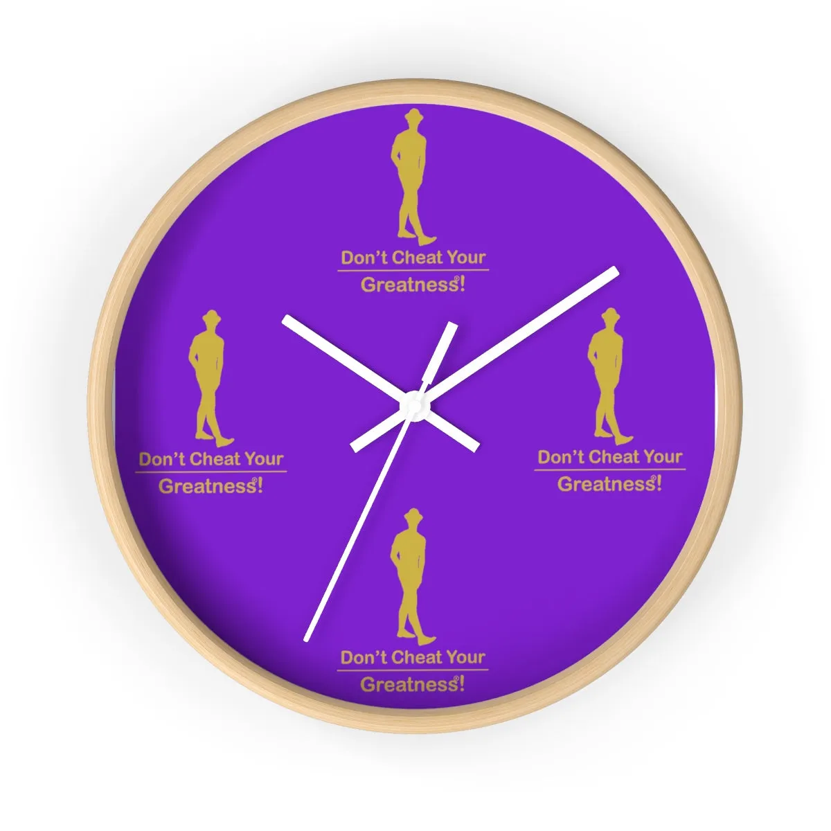 Purple & Gold Wall clock