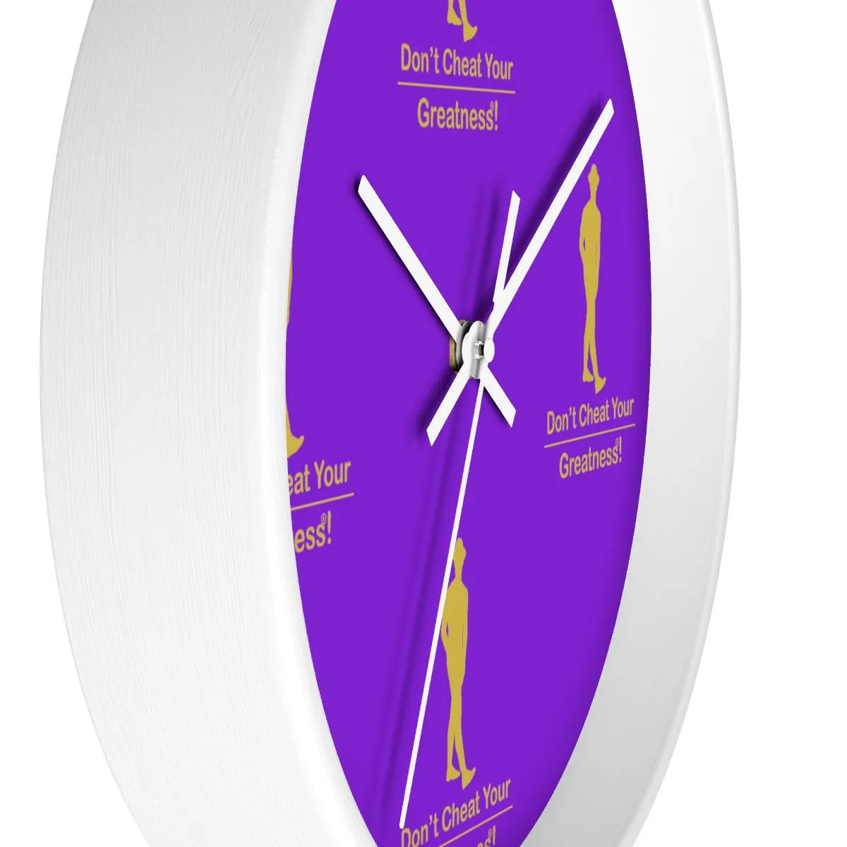 Purple & Gold Wall clock